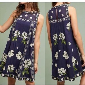 Anthropologie Maeve Rosa Swing Dress